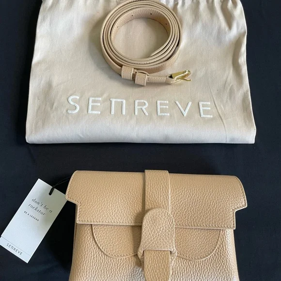 SENREVE Aria Belt Bag / Crossbody in Dolce Butterscotch and Gold